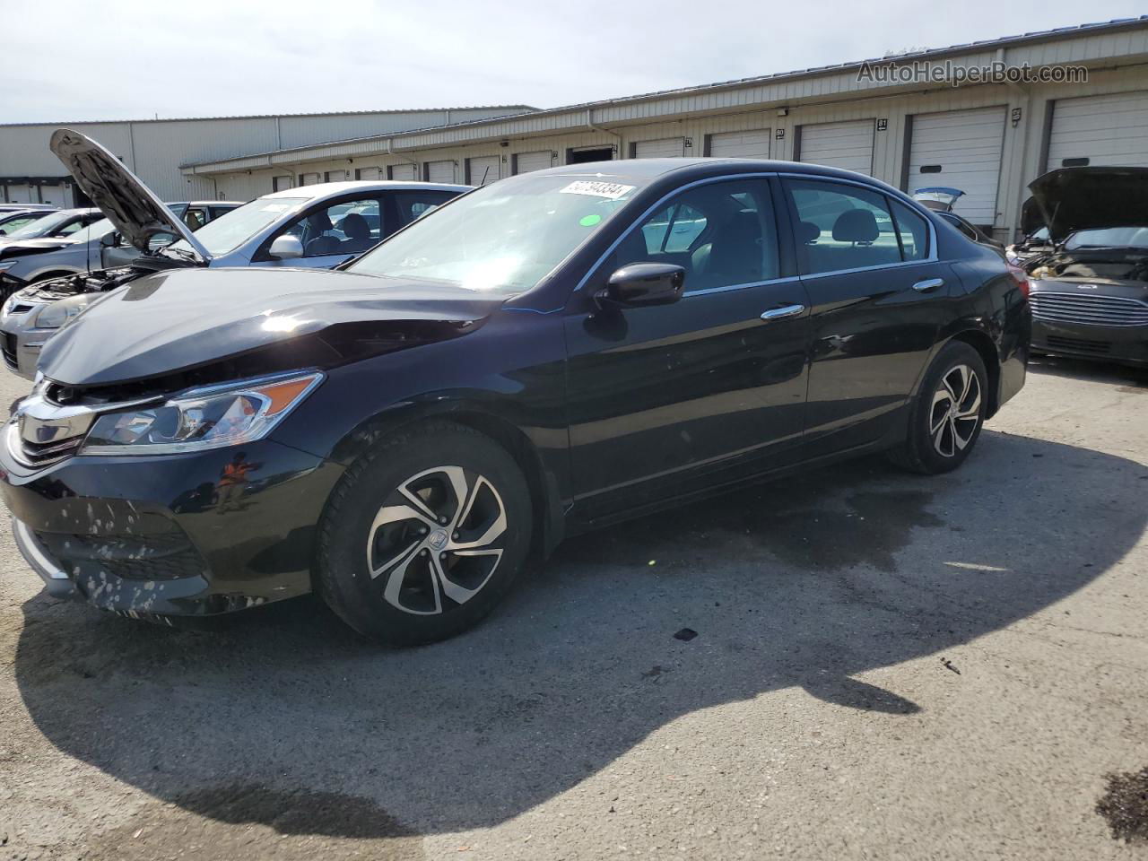 2017 Honda Accord Lx Black vin: 1HGCR2F39HA272554