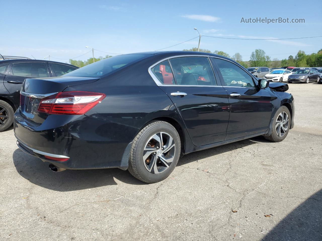 2017 Honda Accord Lx Black vin: 1HGCR2F39HA272554