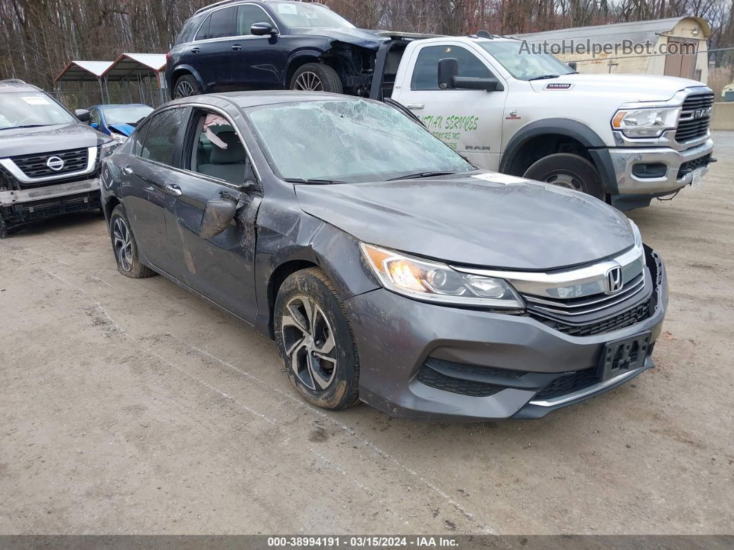 2017 Honda Accord Lx Gray vin: 1HGCR2F39HA276085