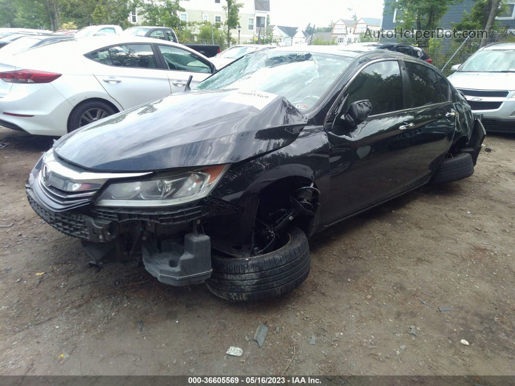 2017 Honda Accord Sedan Lx Black vin: 1HGCR2F39HA276443