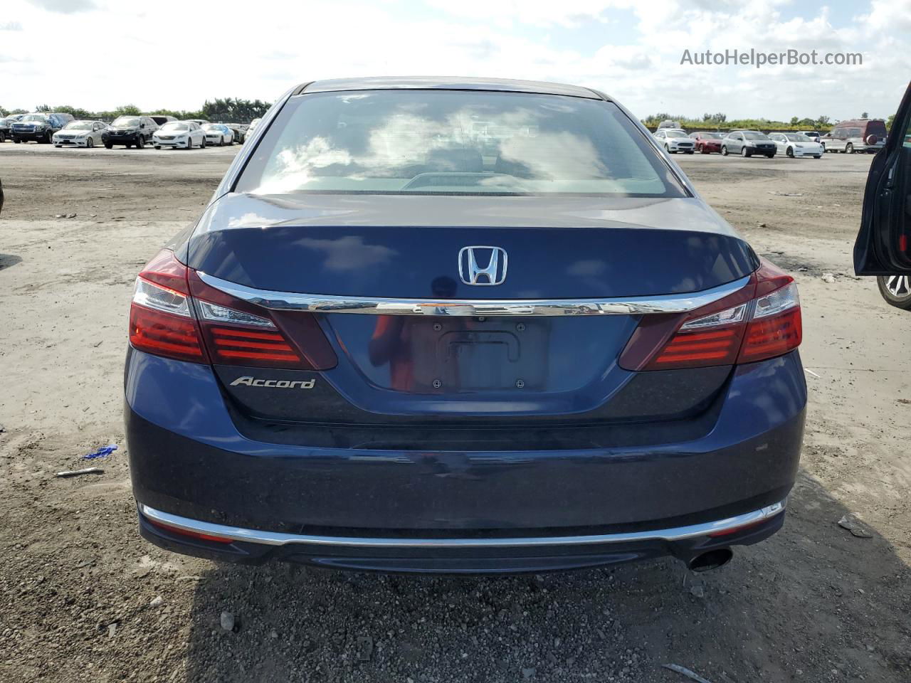 2017 Honda Accord Lx Blue vin: 1HGCR2F39HA278404