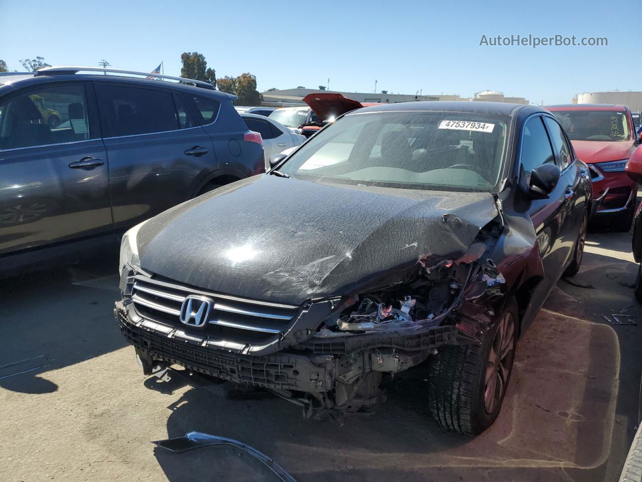 2014 Honda Accord Lx Black vin: 1HGCR2F3XEA013941