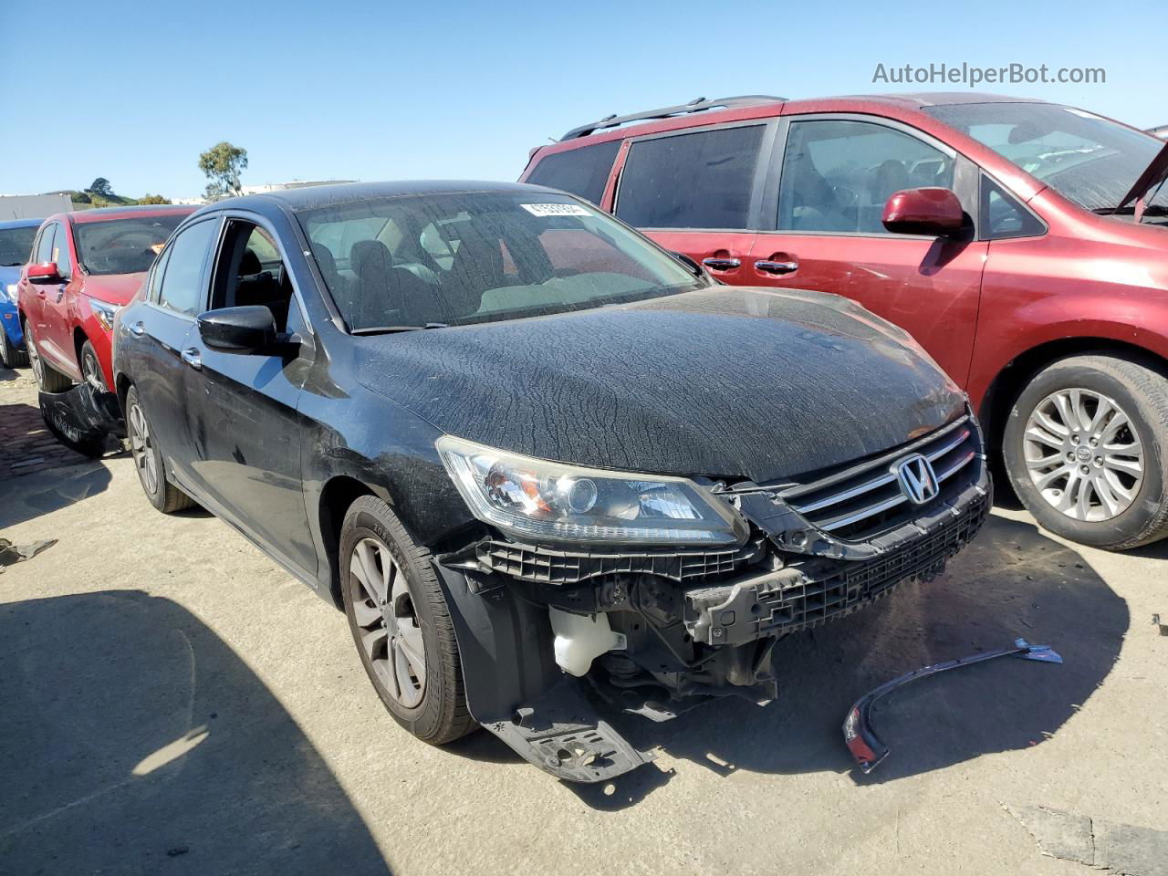 2014 Honda Accord Lx Black vin: 1HGCR2F3XEA013941