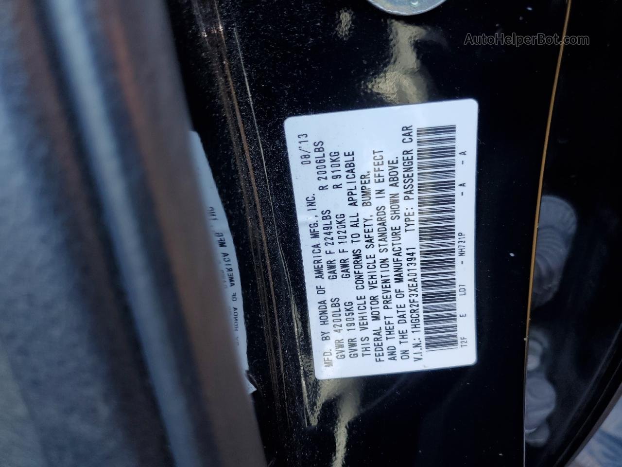 2014 Honda Accord Lx Black vin: 1HGCR2F3XEA013941