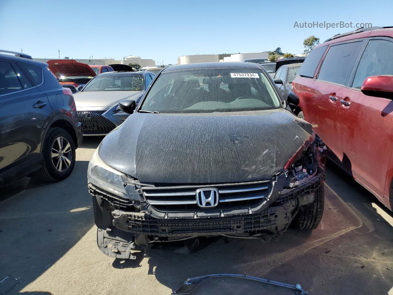 2014 Honda Accord Lx Black vin: 1HGCR2F3XEA013941