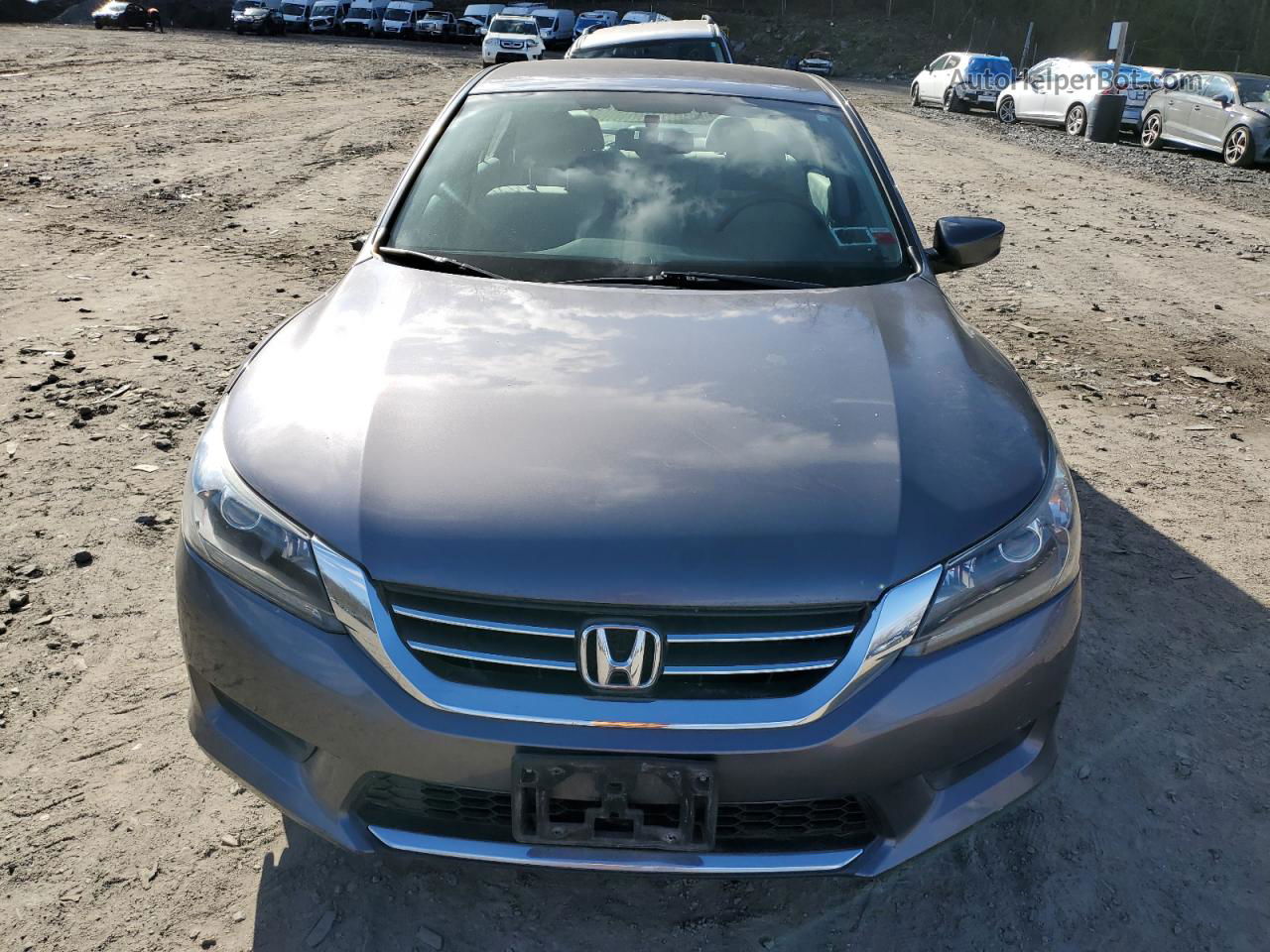 2014 Honda Accord Lx Gray vin: 1HGCR2F3XEA038287