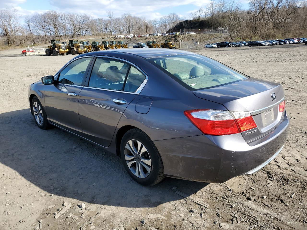 2014 Honda Accord Lx Gray vin: 1HGCR2F3XEA038287