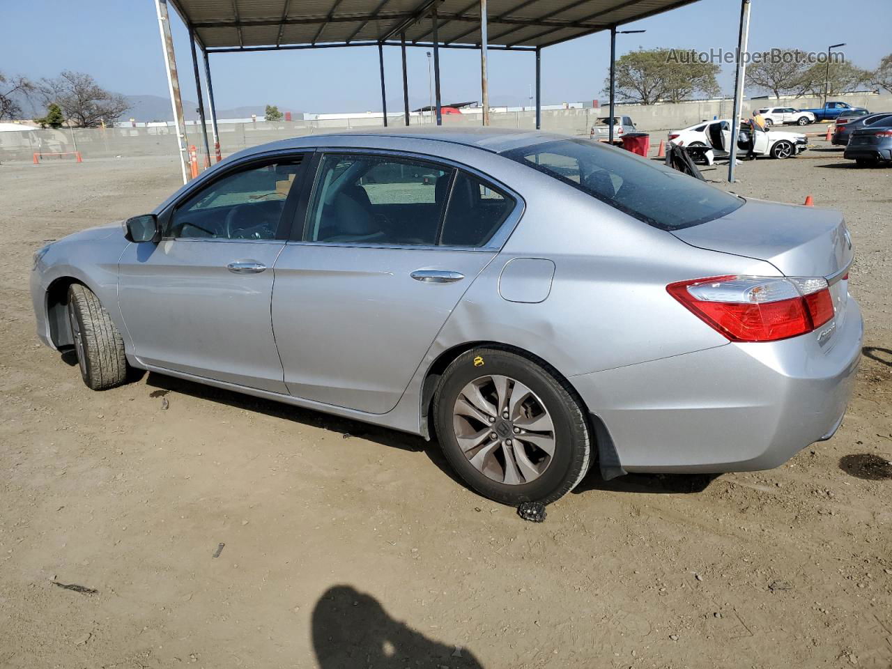 2014 Honda Accord Lx Silver vin: 1HGCR2F3XEA056577