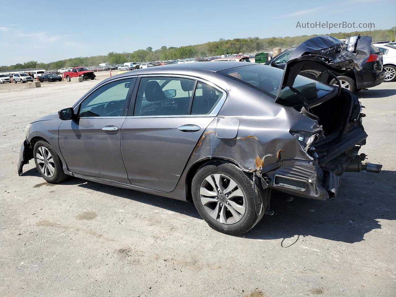 2014 Honda Accord Lx Серый vin: 1HGCR2F3XEA060337