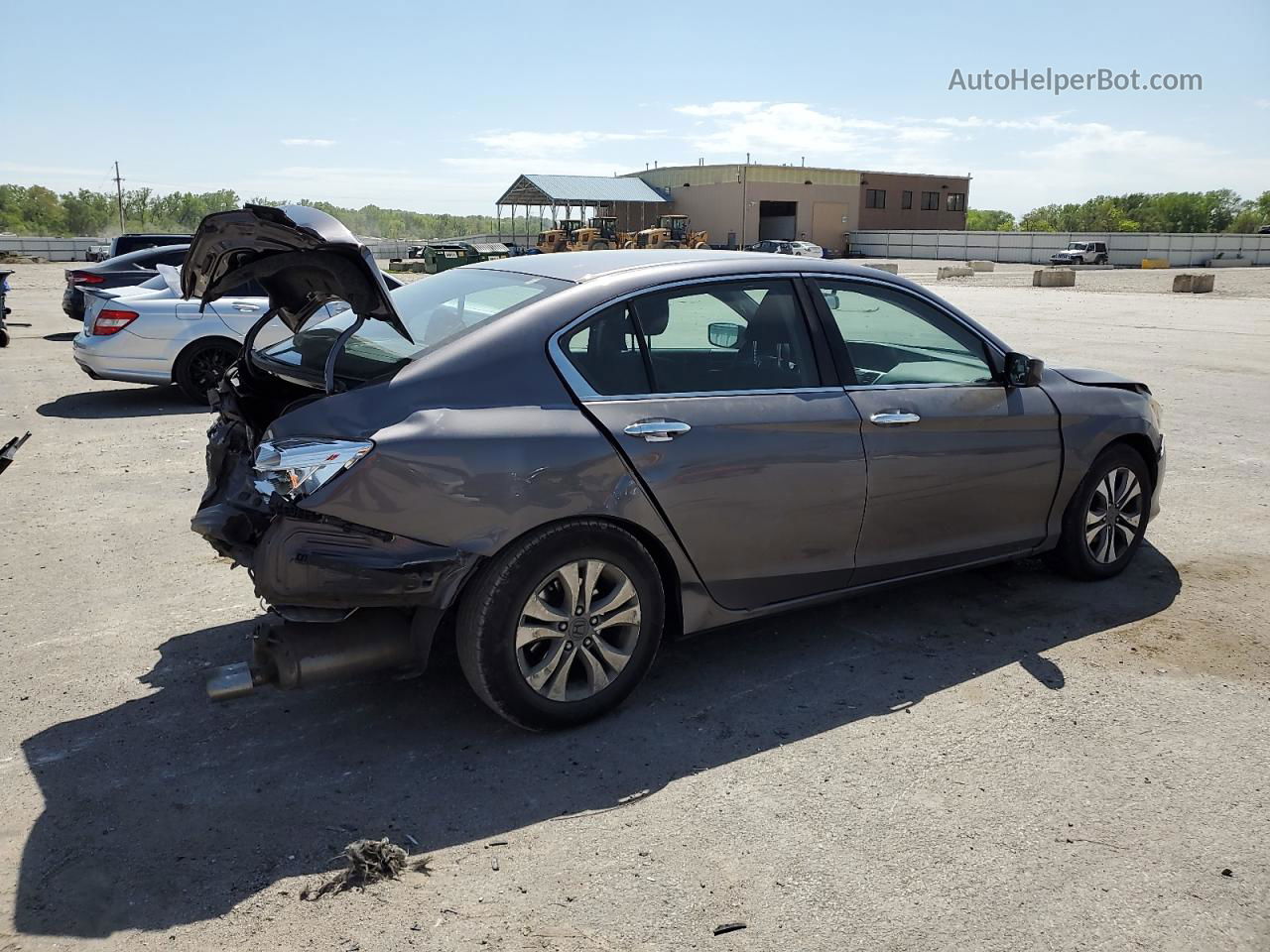 2014 Honda Accord Lx Серый vin: 1HGCR2F3XEA060337