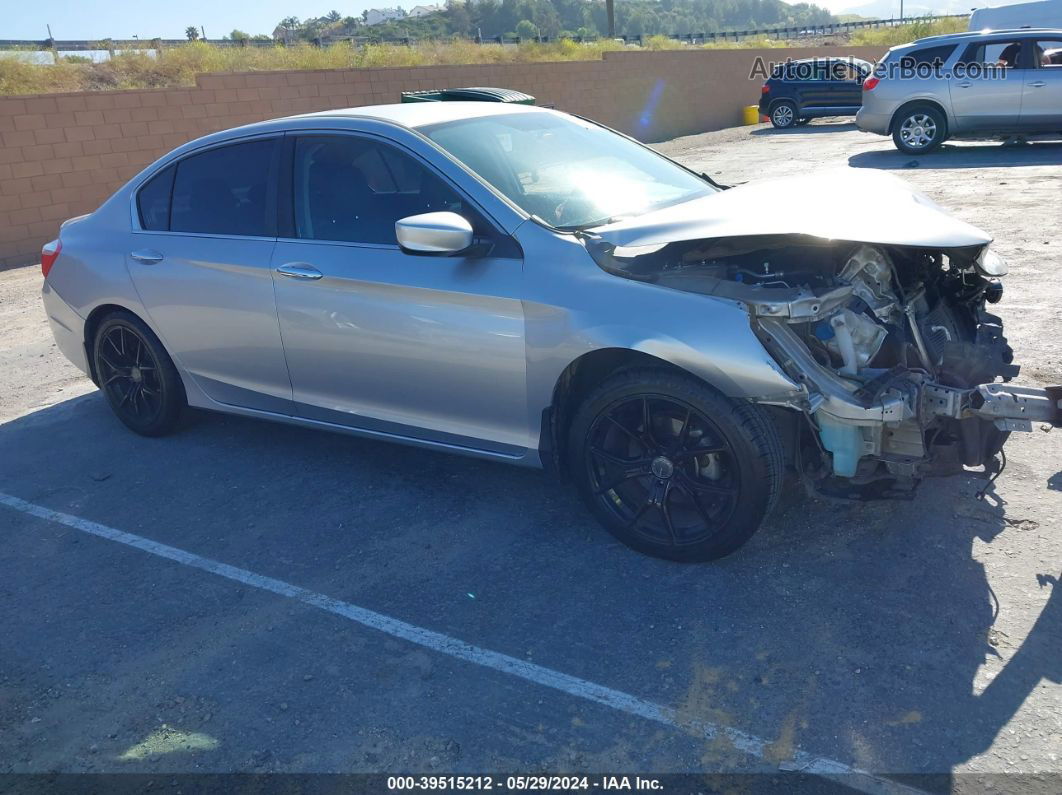 2014 Honda Accord Lx Silver vin: 1HGCR2F3XEA115465