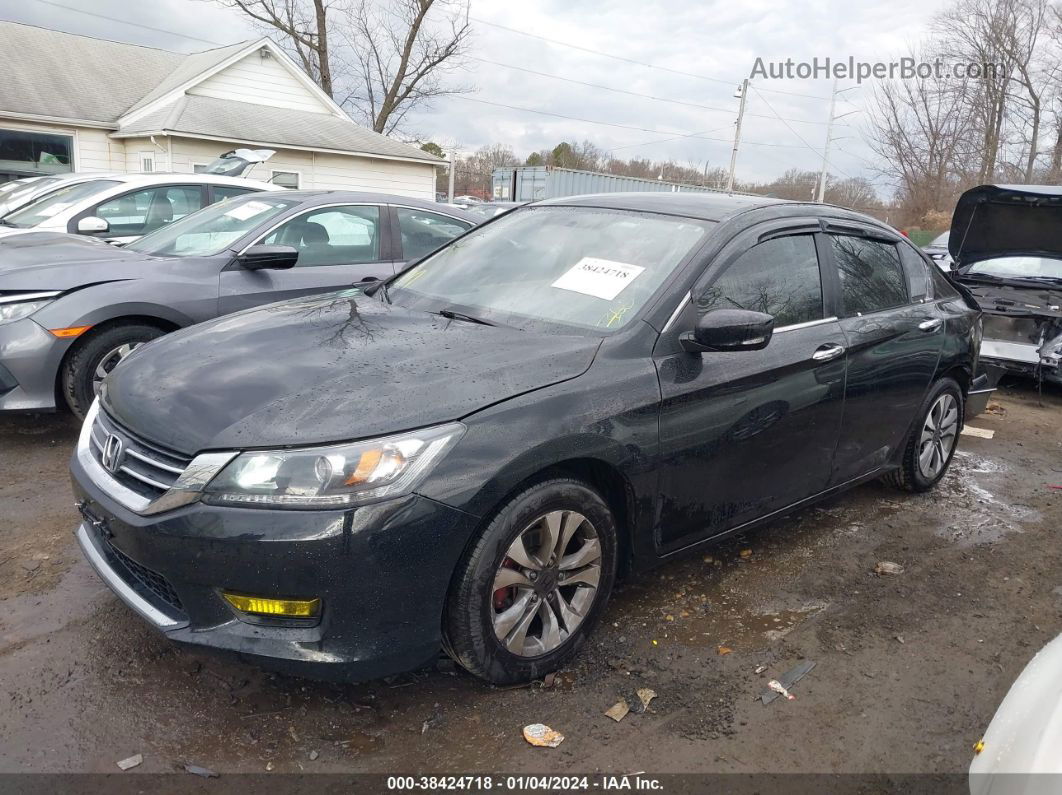 2014 Honda Accord Lx Black vin: 1HGCR2F3XEA125266