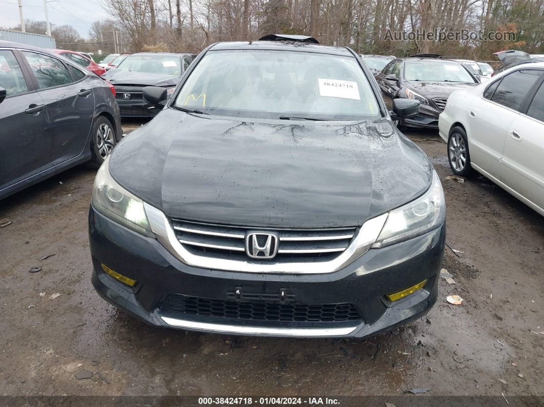 2014 Honda Accord Lx Black vin: 1HGCR2F3XEA125266