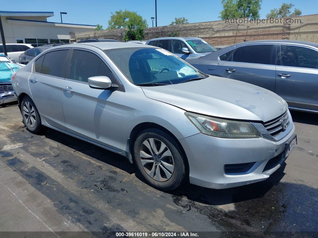 2014 Honda Accord Lx Silver vin: 1HGCR2F3XEA190263