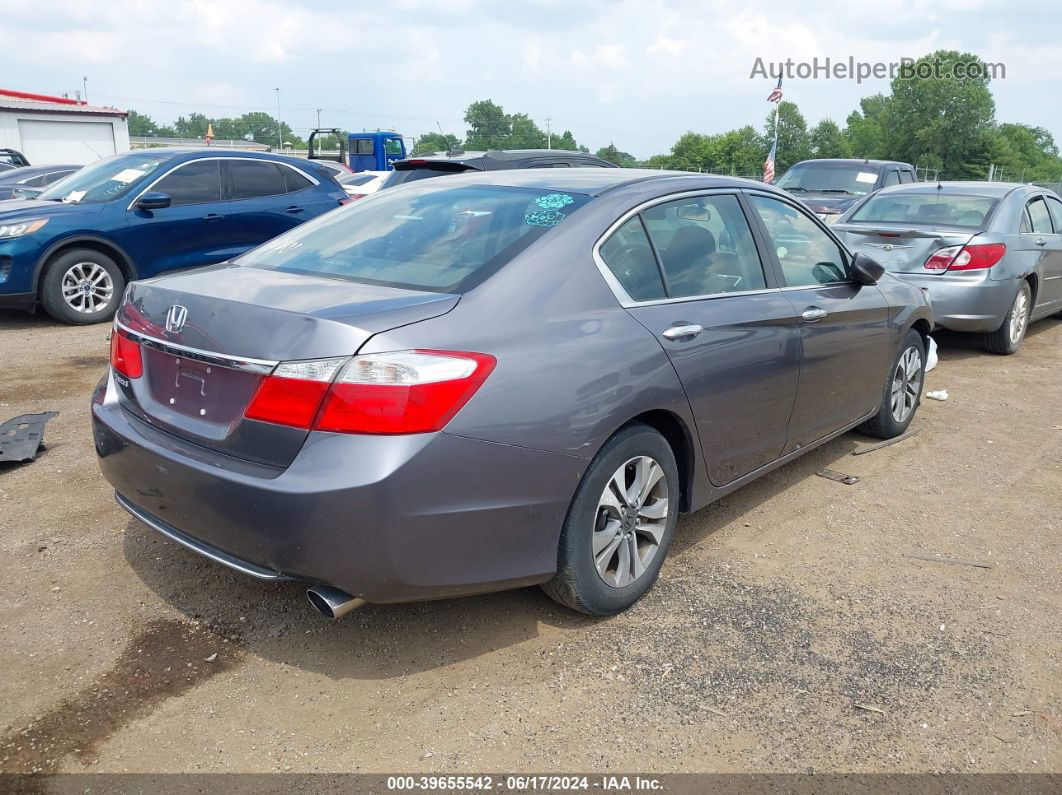 2014 Honda Accord Lx Gray vin: 1HGCR2F3XEA193356