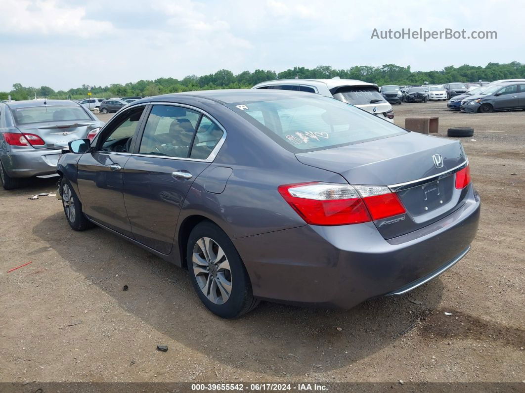 2014 Honda Accord Lx Gray vin: 1HGCR2F3XEA193356