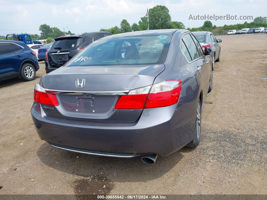 2014 Honda Accord Lx Gray vin: 1HGCR2F3XEA193356