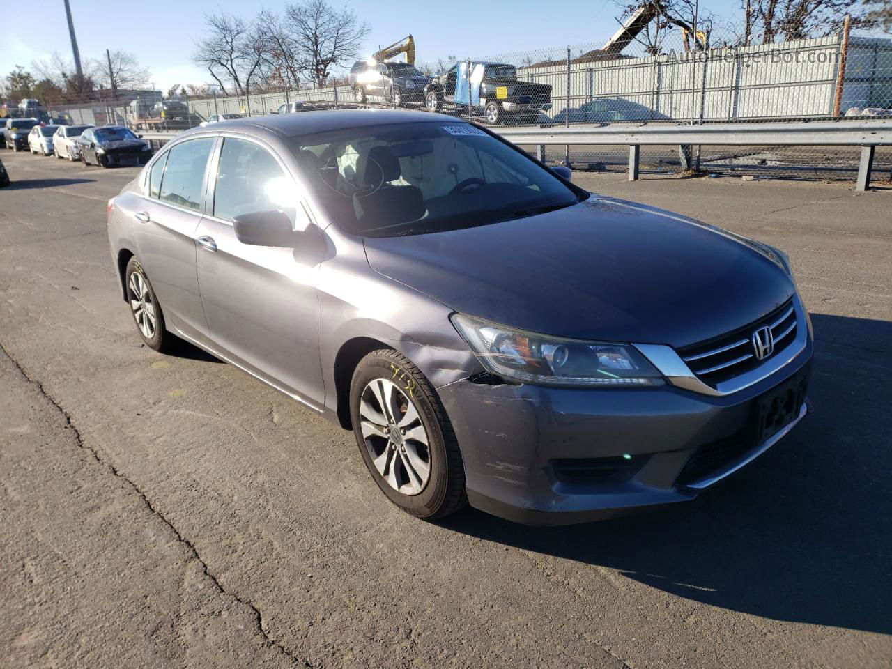 2014 Honda Accord Lx Gray vin: 1HGCR2F3XEA262448