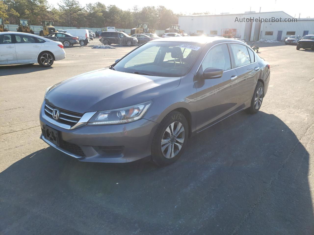 2014 Honda Accord Lx Gray vin: 1HGCR2F3XEA262448