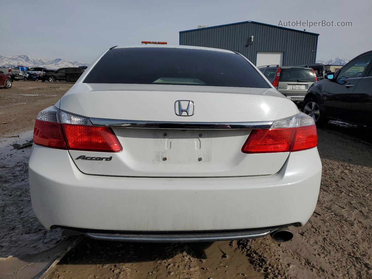 2014 Honda Accord Lx White vin: 1HGCR2F3XEA264538