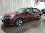 2014 Honda Accord Lx Maroon vin: 1HGCR2F3XEA272767