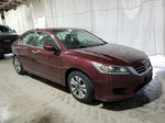 2014 Honda Accord Lx Maroon vin: 1HGCR2F3XEA272767