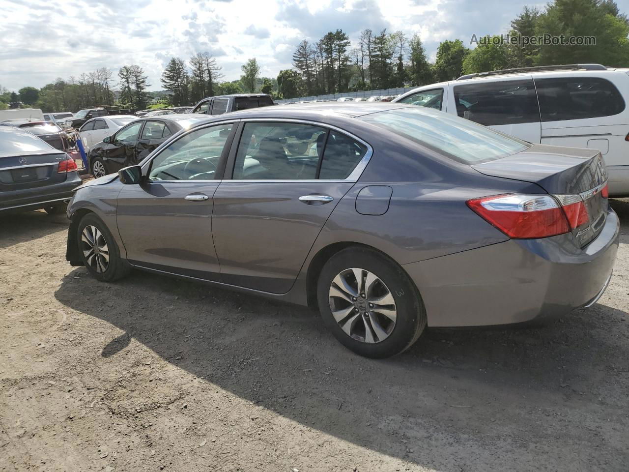 2015 Honda Accord Lx Gray vin: 1HGCR2F3XFA031115