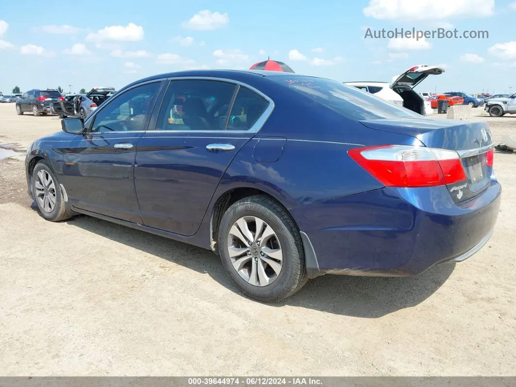 2015 Honda Accord Lx Blue vin: 1HGCR2F3XFA045516