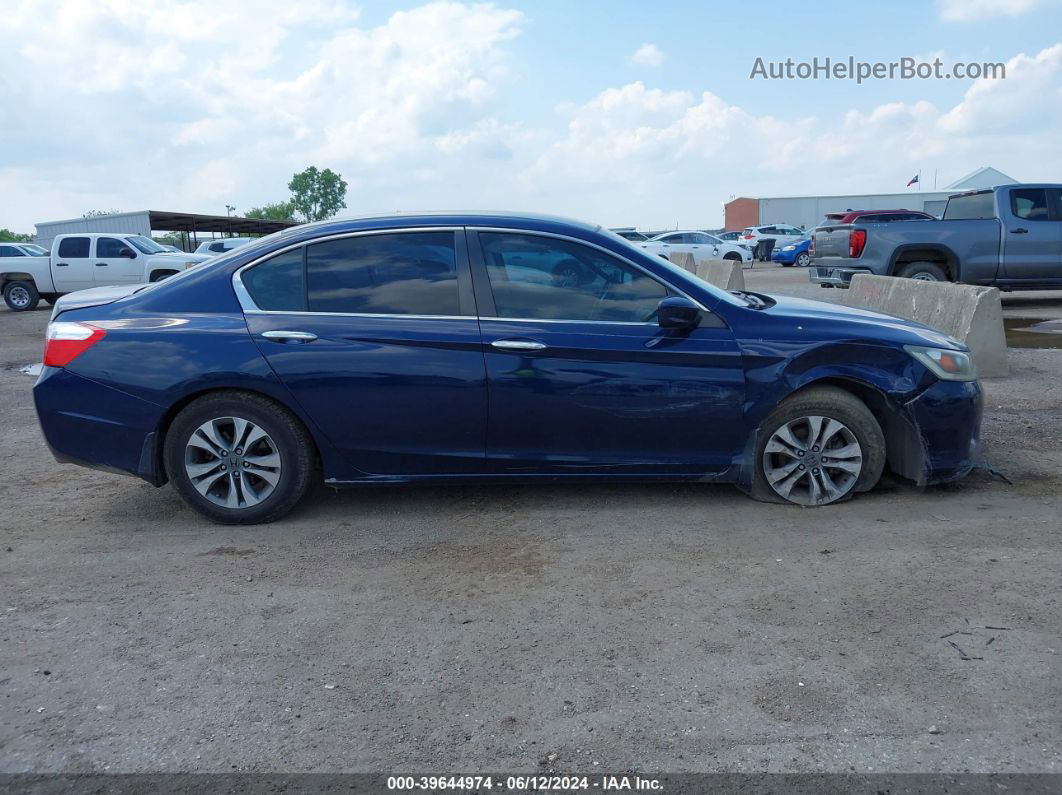 2015 Honda Accord Lx Blue vin: 1HGCR2F3XFA045516