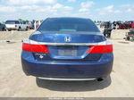 2015 Honda Accord Lx Blue vin: 1HGCR2F3XFA045516