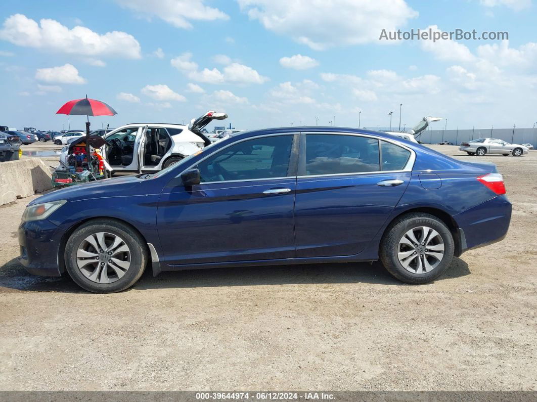 2015 Honda Accord Lx Blue vin: 1HGCR2F3XFA045516