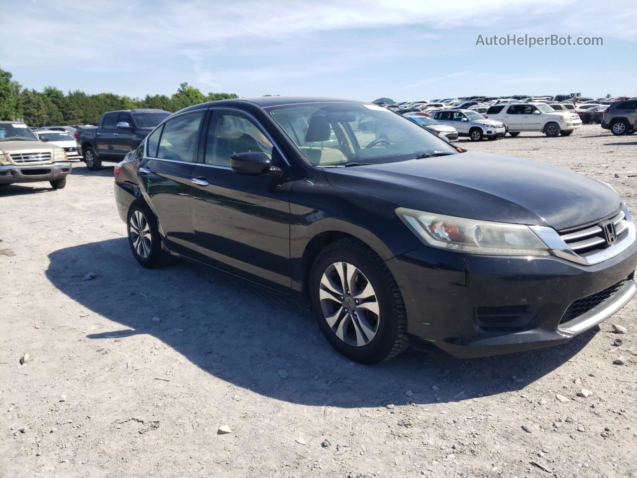 2015 Honda Accord Lx Black vin: 1HGCR2F3XFA144983