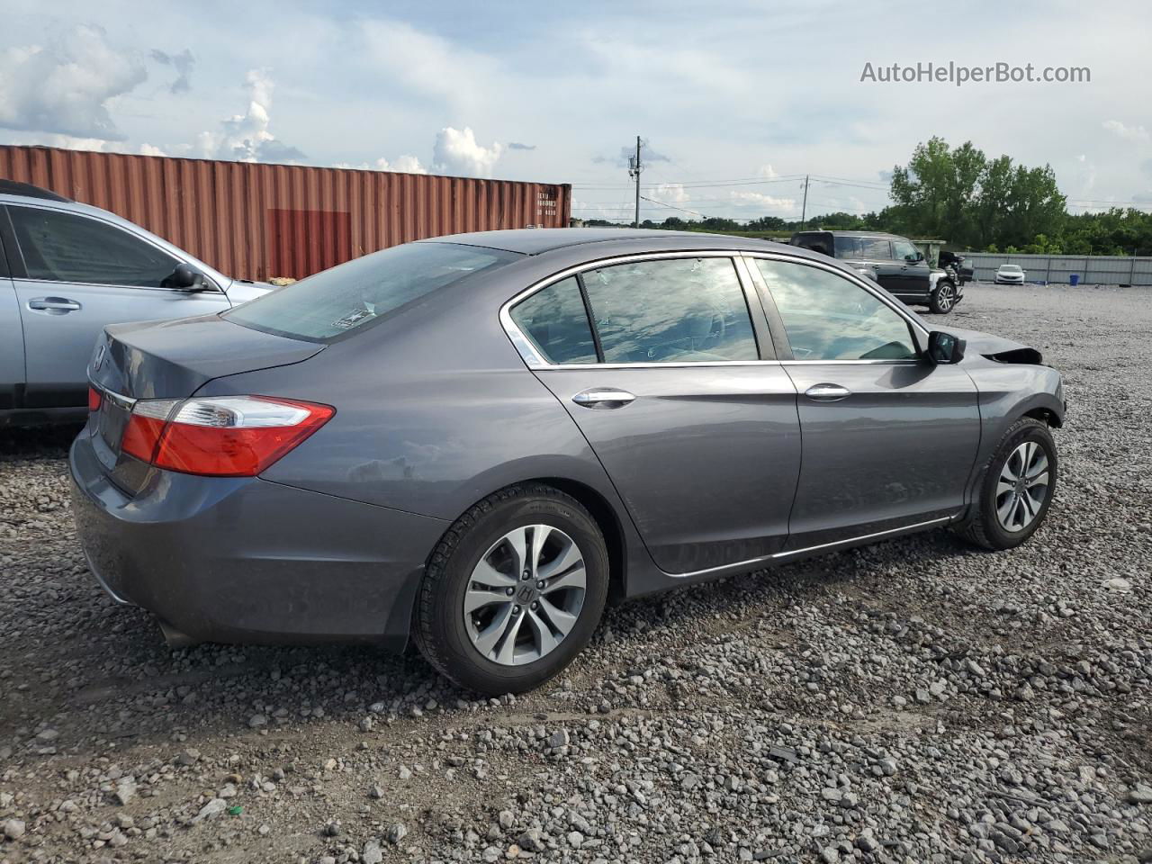 2015 Honda Accord Lx Gray vin: 1HGCR2F3XFA220542