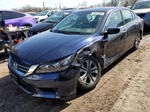 2015 Honda Accord Lx Blue vin: 1HGCR2F3XFA240645