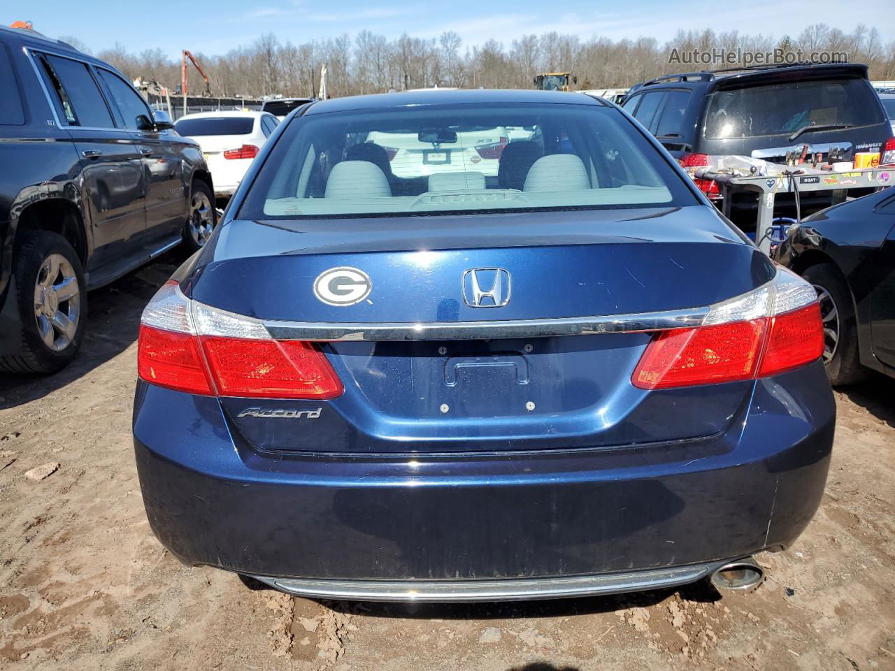 2015 Honda Accord Lx Blue vin: 1HGCR2F3XFA240645