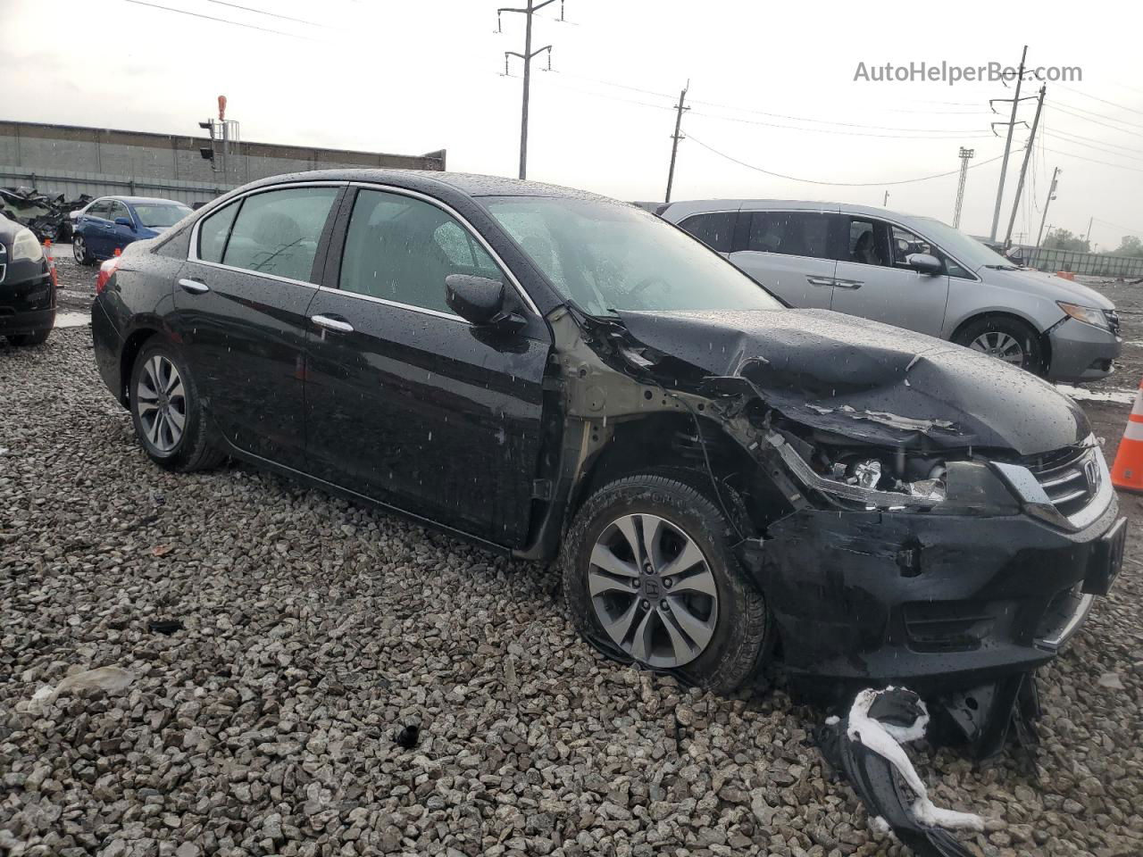 2015 Honda Accord Lx Black vin: 1HGCR2F3XFA255730