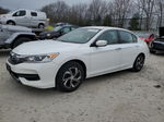 2016 Honda Accord Lx White vin: 1HGCR2F3XGA028586