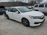 2016 Honda Accord Lx White vin: 1HGCR2F3XGA028586