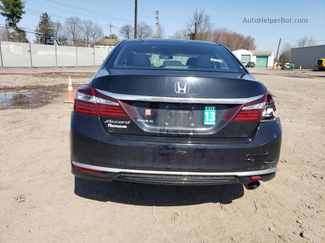 2016 Honda Accord Lx Черный vin: 1HGCR2F3XGA217108