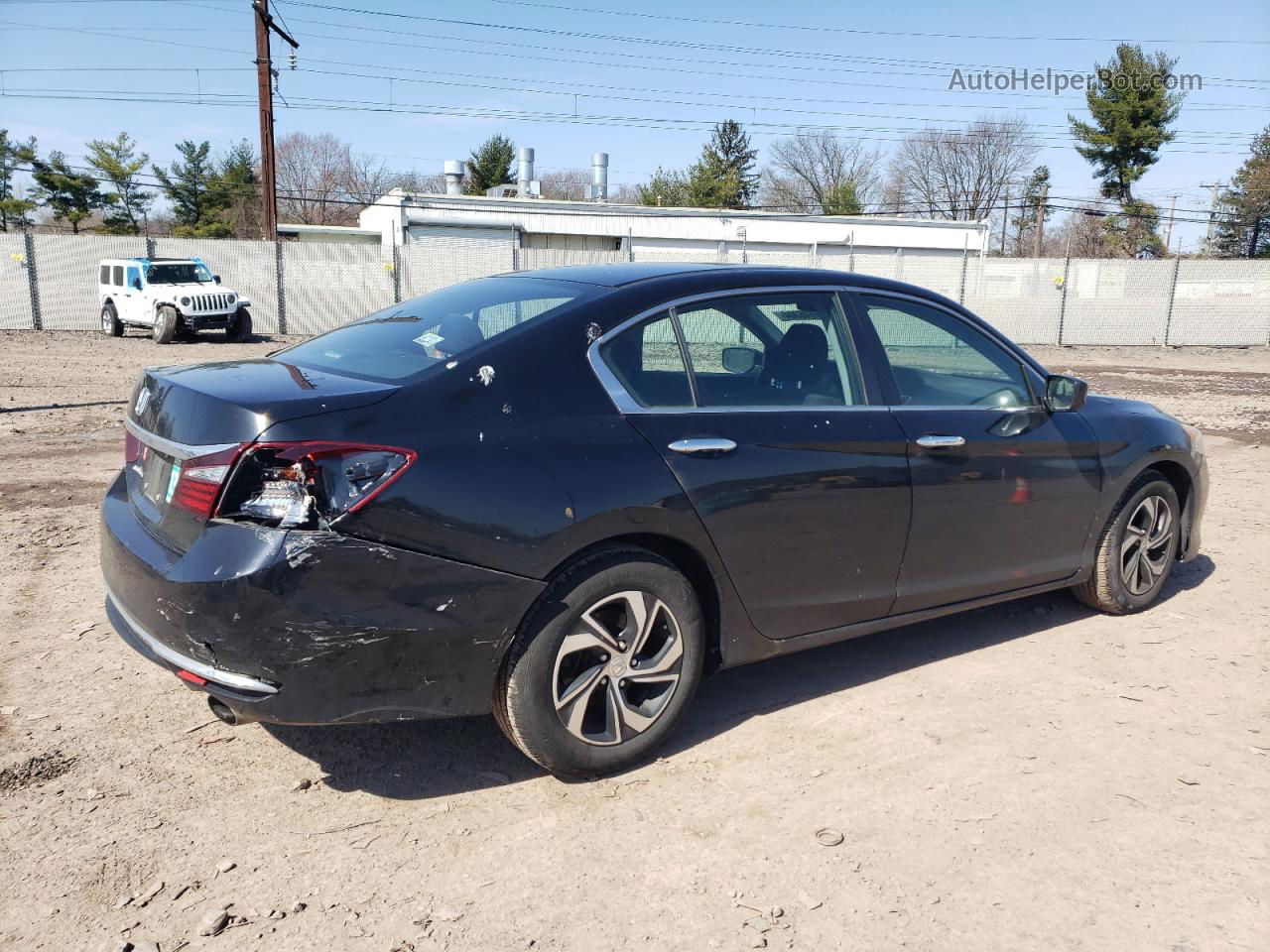 2016 Honda Accord Lx Black vin: 1HGCR2F3XGA217108