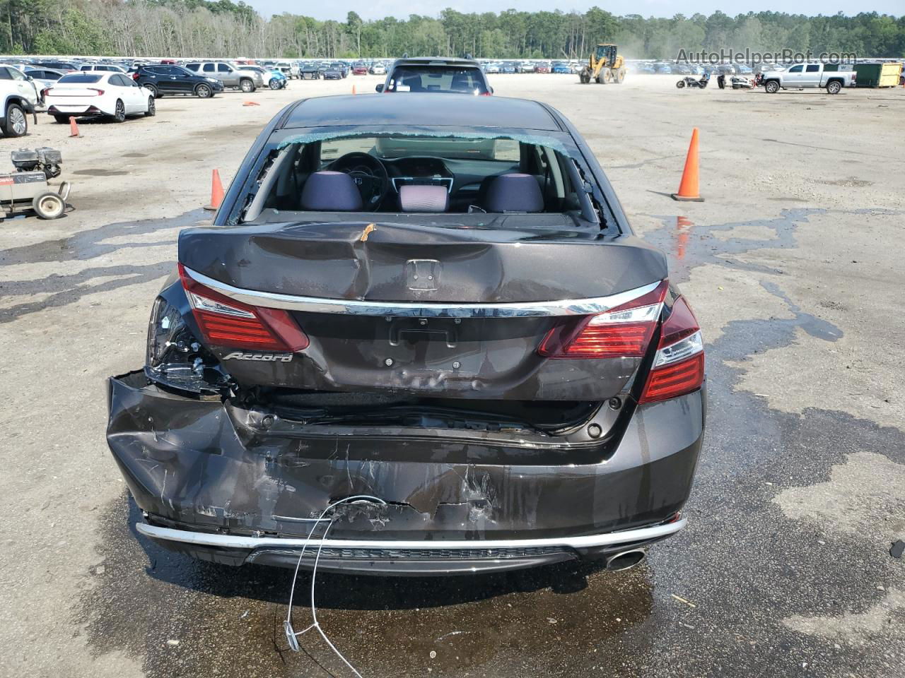 2016 Honda Accord Lx Brown vin: 1HGCR2F3XGA227900