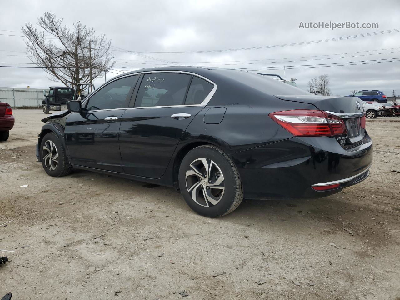 2016 Honda Accord Lx Black vin: 1HGCR2F3XGA247967