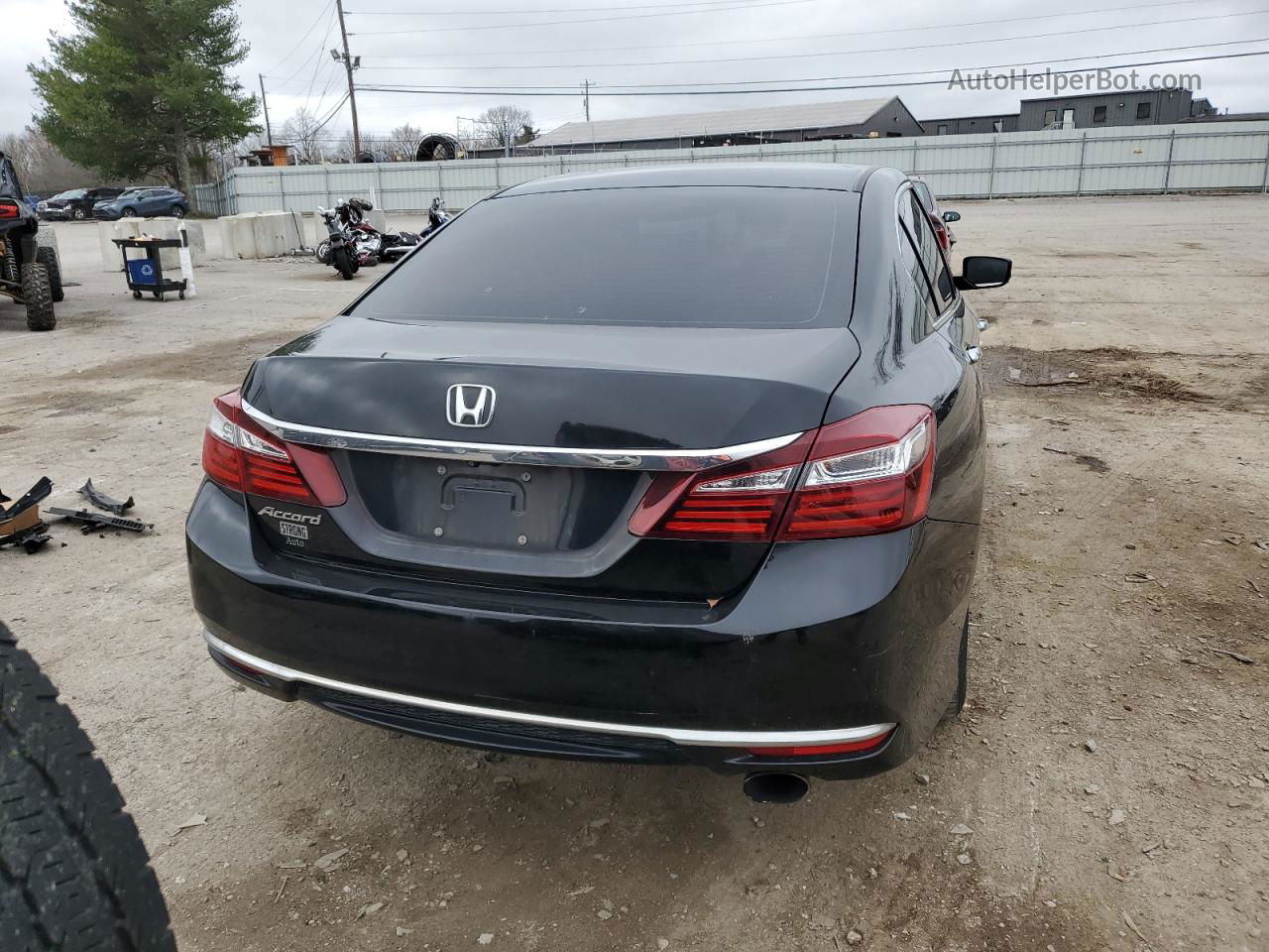 2016 Honda Accord Lx Black vin: 1HGCR2F3XGA247967