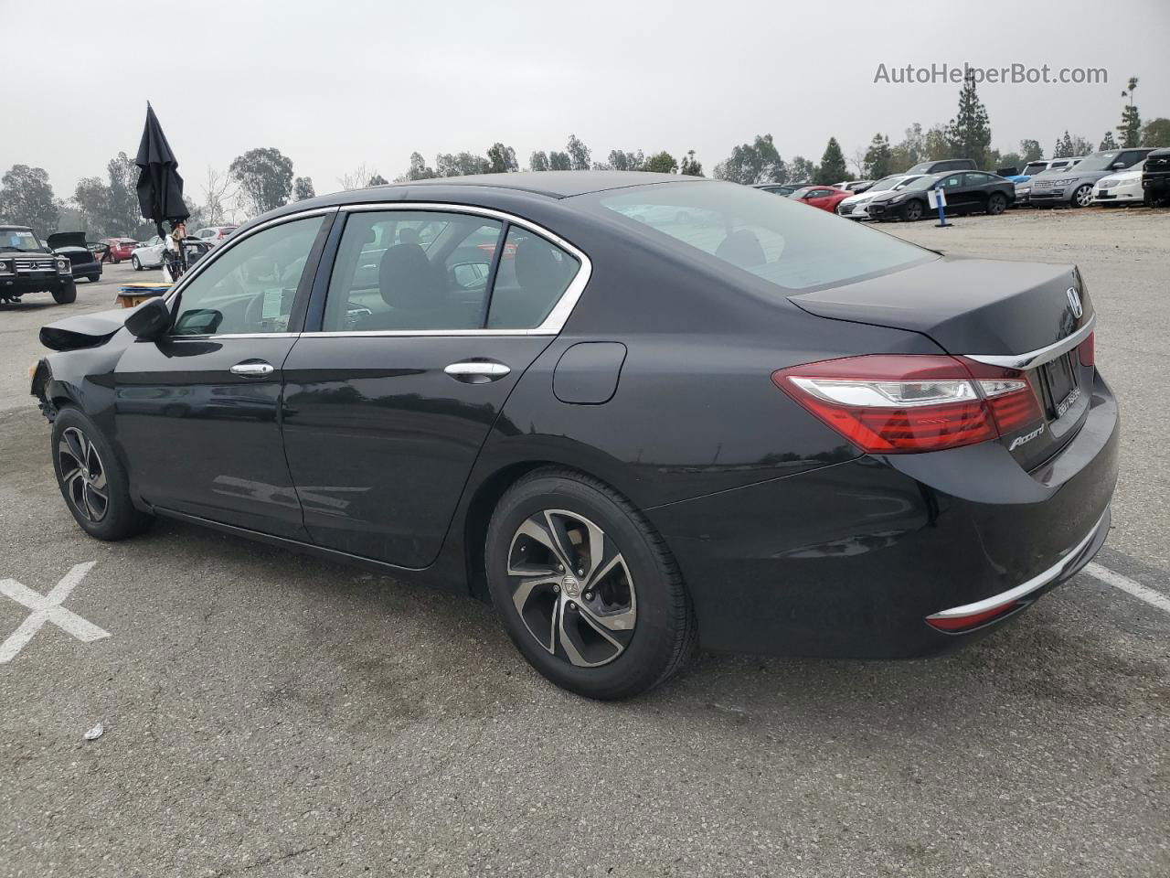 2017 Honda Accord Lx Black vin: 1HGCR2F3XHA040464