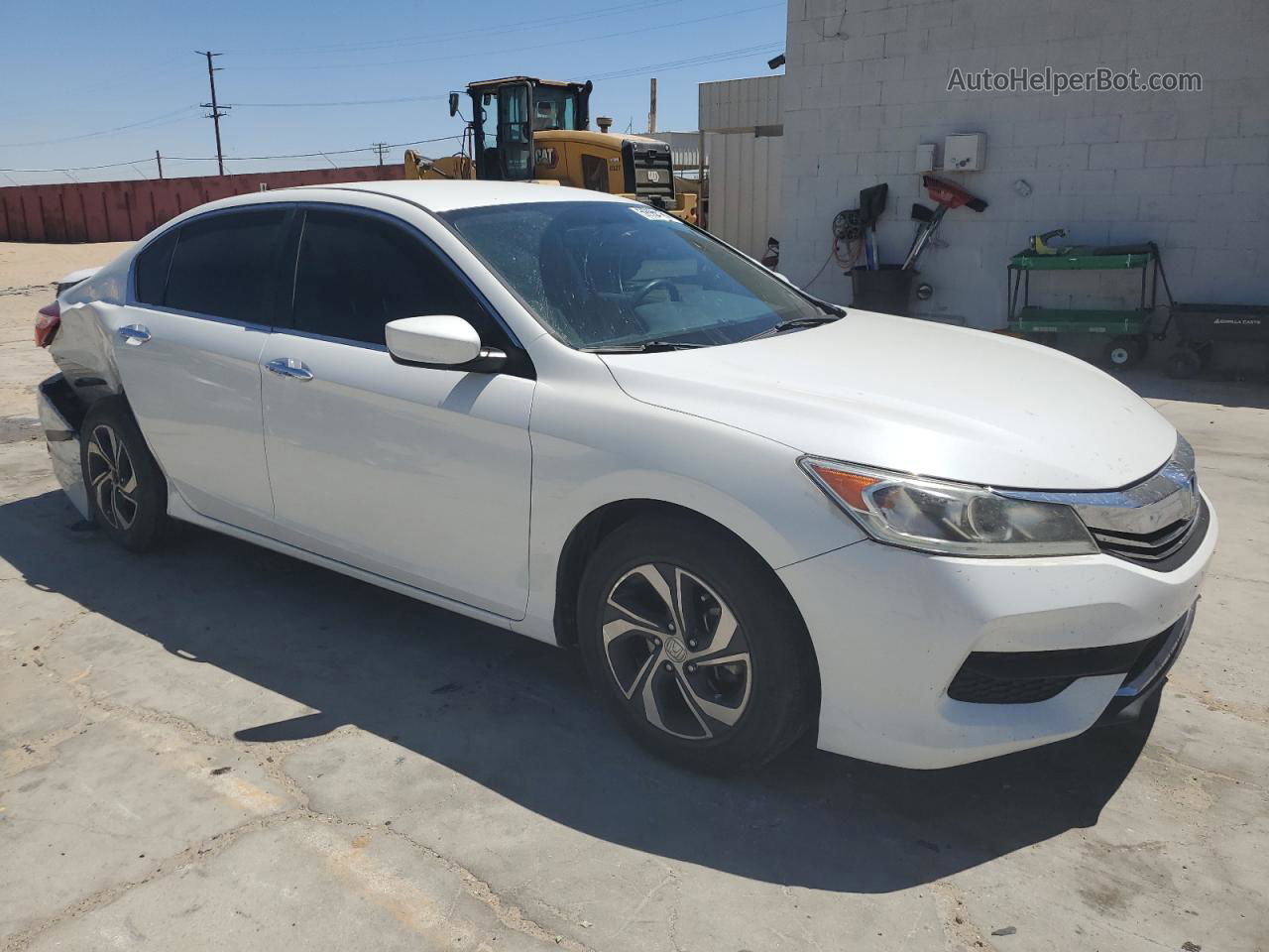 2017 Honda Accord Lx White vin: 1HGCR2F3XHA051108