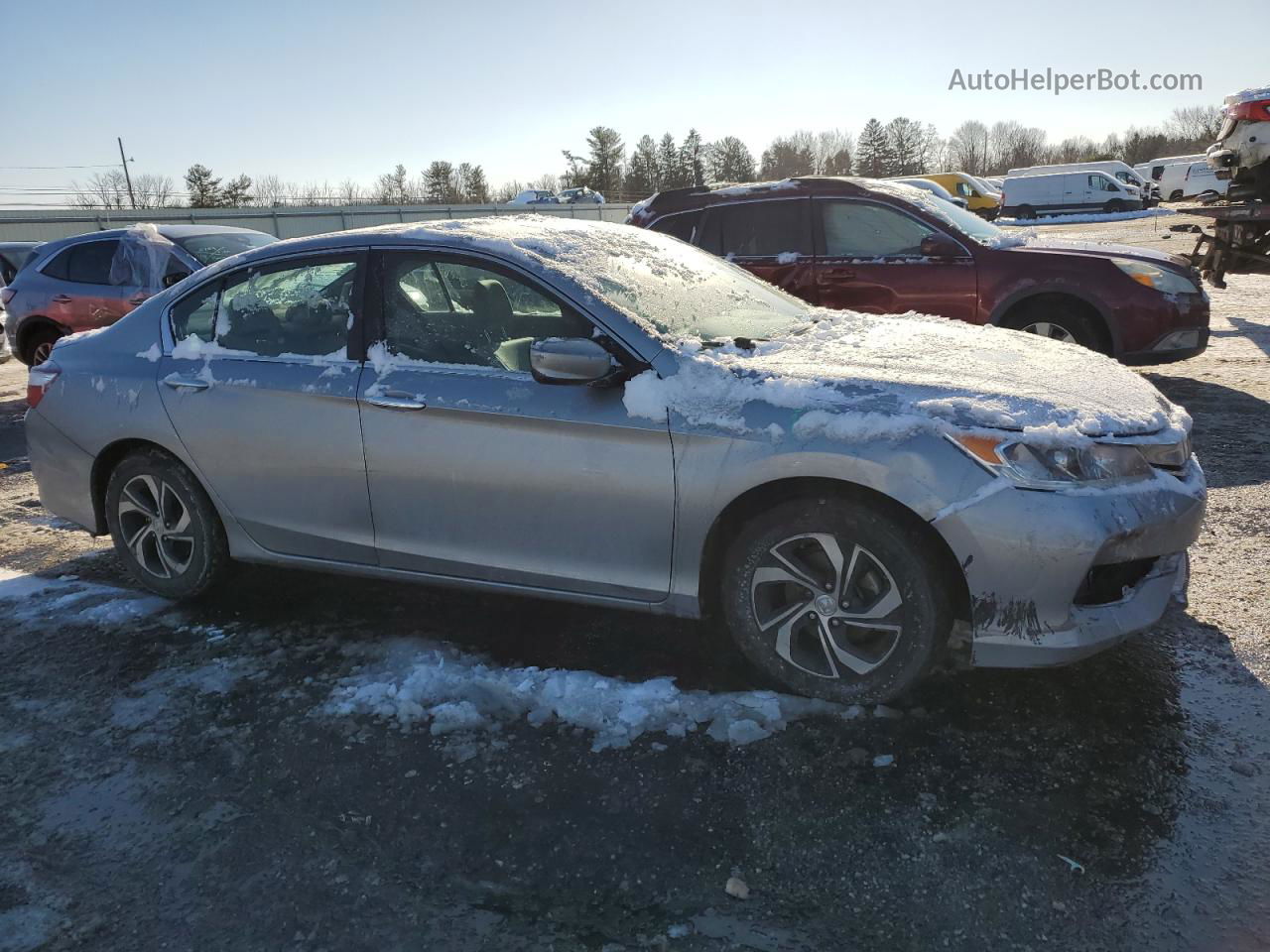 2017 Honda Accord Lx Silver vin: 1HGCR2F3XHA066045