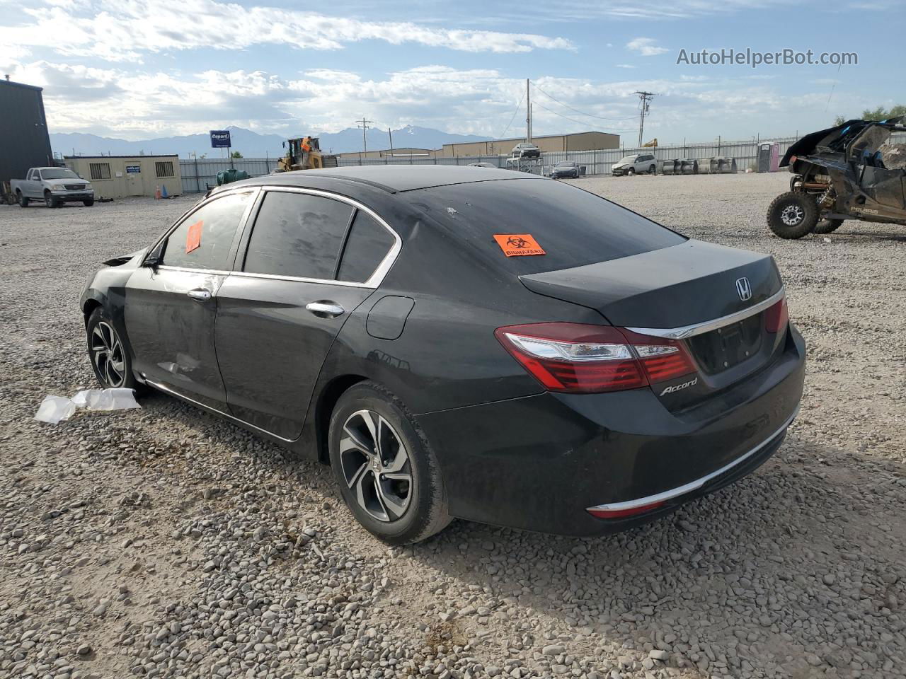 2017 Honda Accord Lx Black vin: 1HGCR2F3XHA080480