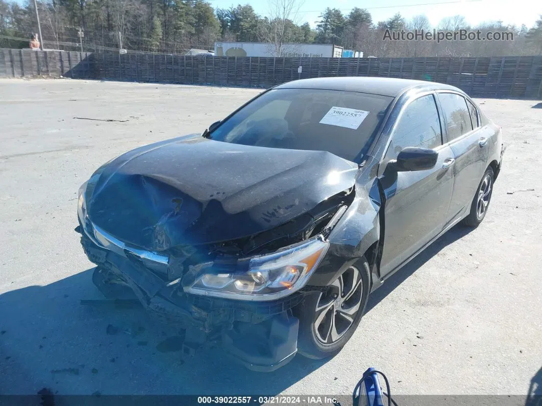 2017 Honda Accord Lx Black vin: 1HGCR2F3XHA088806