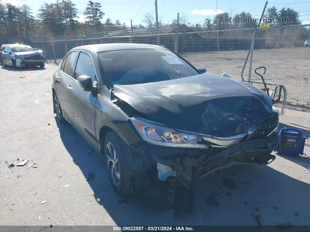 2017 Honda Accord Lx Black vin: 1HGCR2F3XHA088806