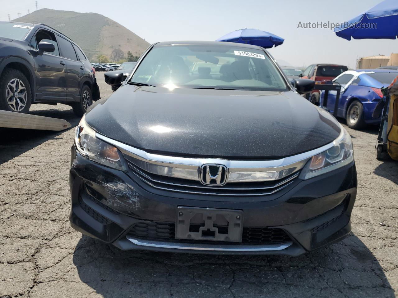 2017 Honda Accord Lx Черный vin: 1HGCR2F3XHA121139